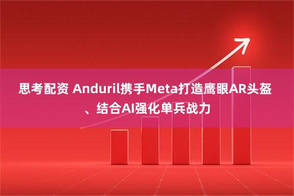 思考配资 Anduril携手Meta打造鹰眼AR头盔 、结合AI强化单兵战力