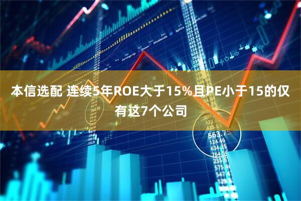 本信选配 连续5年ROE大于15%且PE小于15的仅有这7个公司